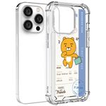 [S2B] KAKAO FRIENDS Clear AirCushion Reinforced Case – Slim, Shock-Absorbing, Wireless Charging Compatible, Camera & Button Protection for iPhone - Made in Korea
